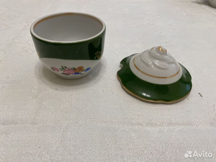 Горчичница с крышкой. Дулево. Воспоминание