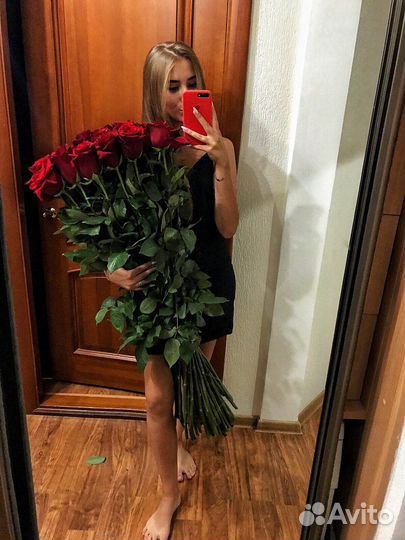 Длинные розы 110см