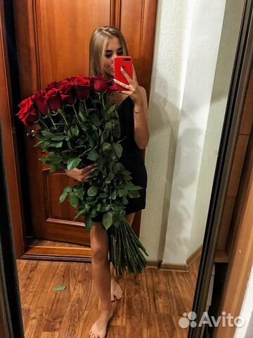 Длинные розы 110см