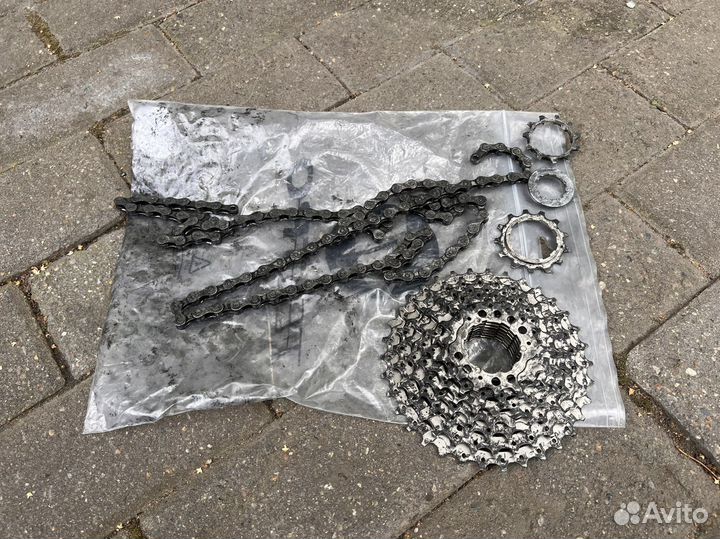 Цепь для велосипеда 9 скоростей и кассета задняя
