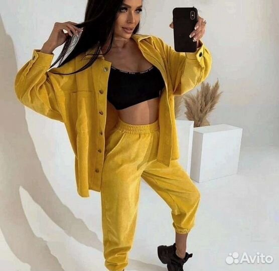 Вельветовый костюм женский 42 размер