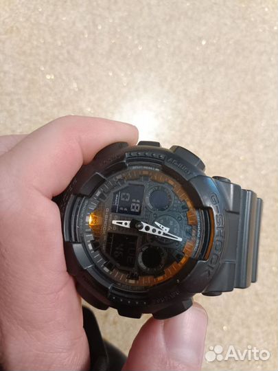 Часы наручные мужские Сasio G-Shock GA-100, черные