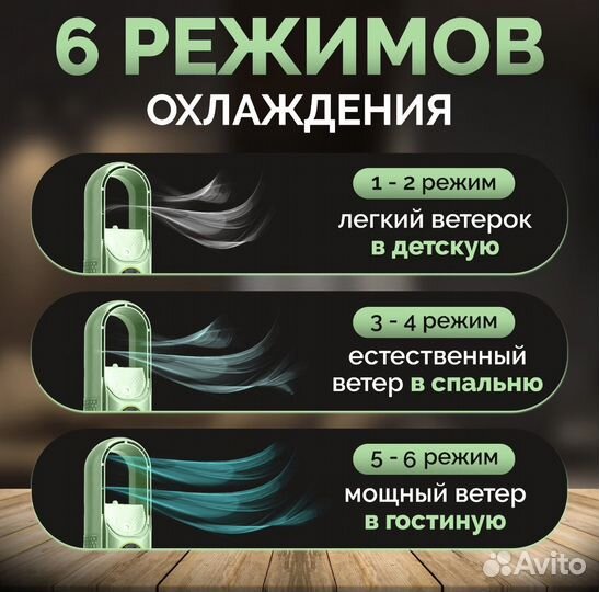 Настольный вентилятор с увлажнителем воздуха