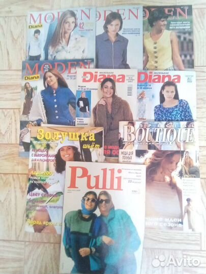 Журналы мод, шитьё и вязание