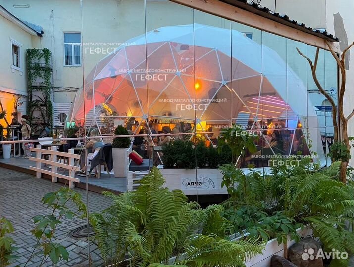 Геокупол, шатер для мероприятий диаметр 12 м