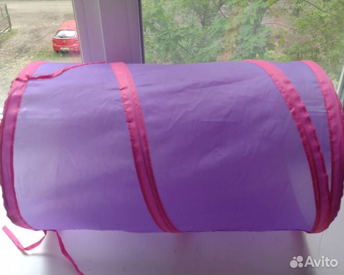 Тоннель с игрушками для кошек