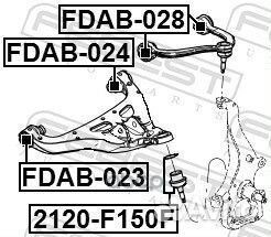 Сайлентблок нижнего рычага подвески перед