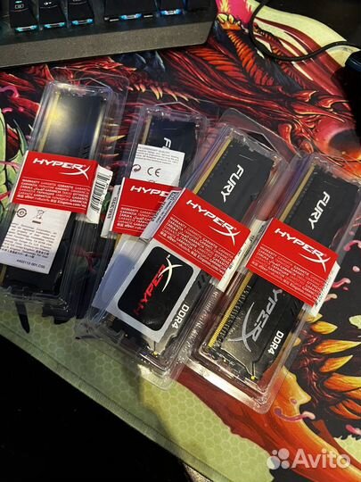 32gb DDR4 2133MHz kingston hyperX fury б/у