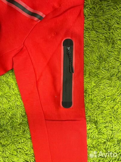 Зип Худи Nike Tech Fleece Red Оригинал
