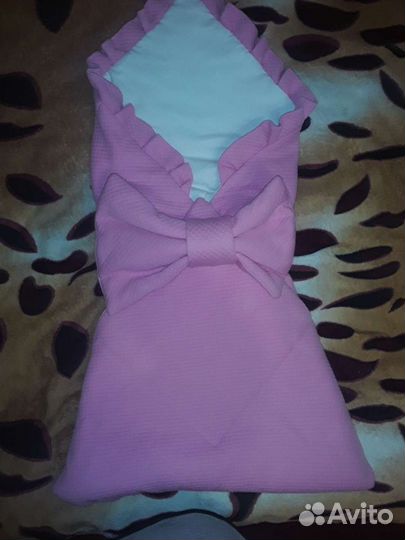 Конверт одеяло на выписку для девочки