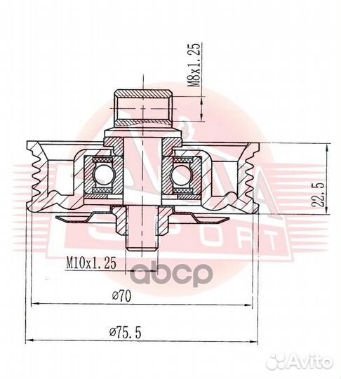 Ролик натяжной навесного оборудования перед