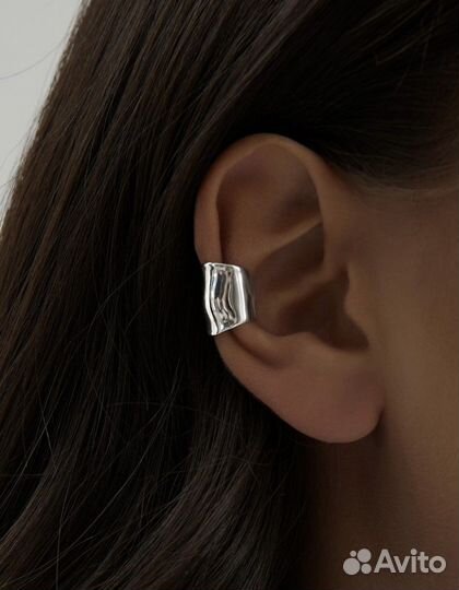 Серьга кафф на ухо