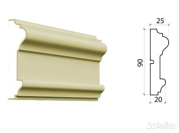 Молдинг на стену фасадный декор