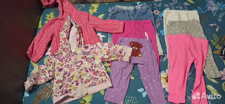 Вещи пакетом на девочку 80 см