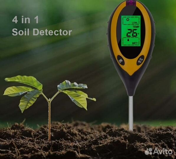 Измеритель Ph,свет,влажность,температура 4в одном