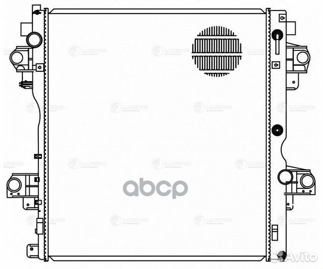 Радиатор основной luzar LRc 1972 LRC1972 luzar