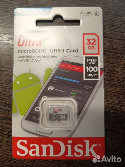 Карта памяти Micro SecureDigital 32Gb SanDisk sdsq