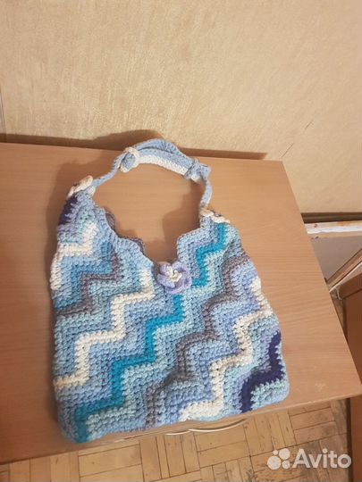 Новая вязаная женская сумка ручной работы