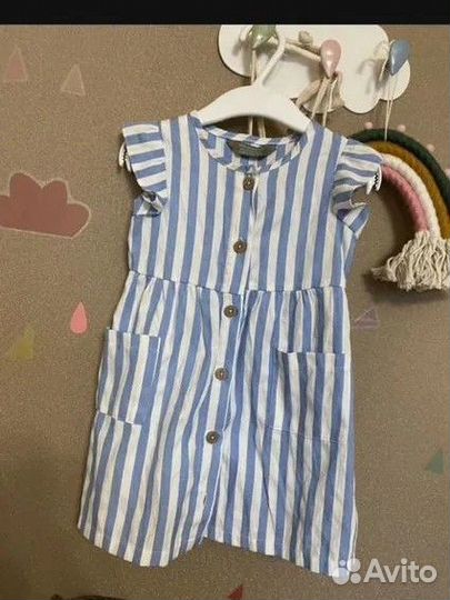 Сарафан в полоску primark 86
