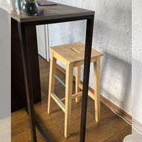 Табурет IKEA Burse деревянный прочный