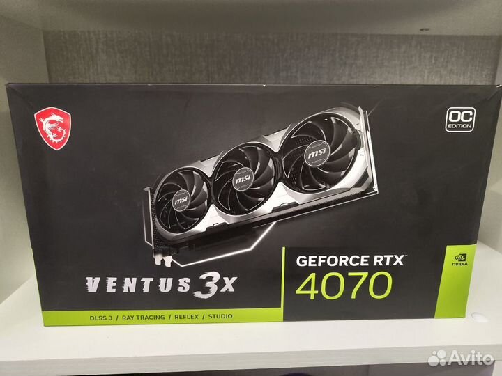 Видеокарта MSI GeForce RTX 4070 Ventus 3X OC 12GB