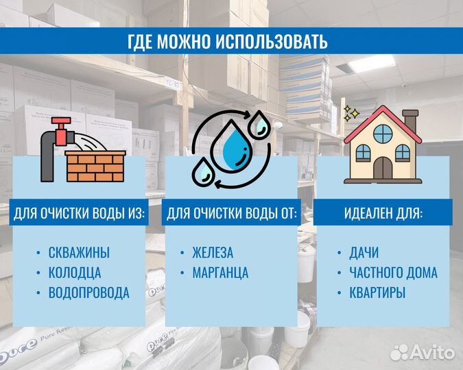 Фильтр для обезжелезивания воды из скважины, колод