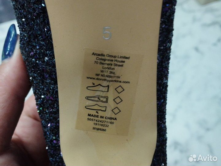 Балетки пр-во Англия, праздничные