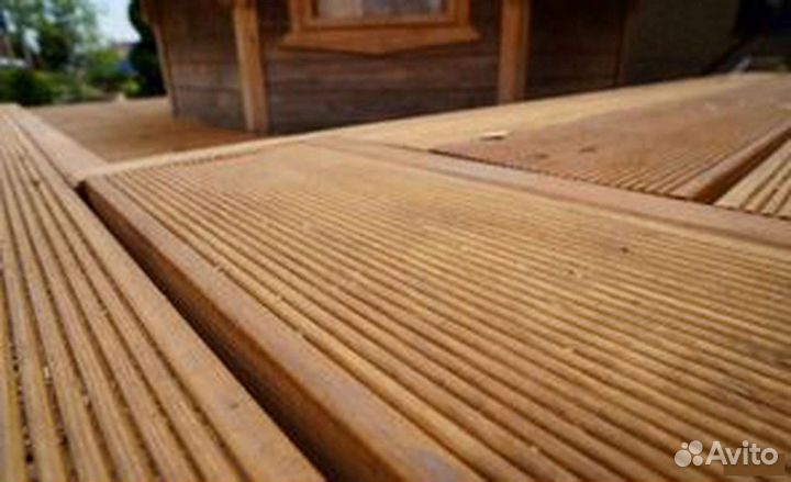 Террасная доска Вельвет лиственица 27*142*4000 D