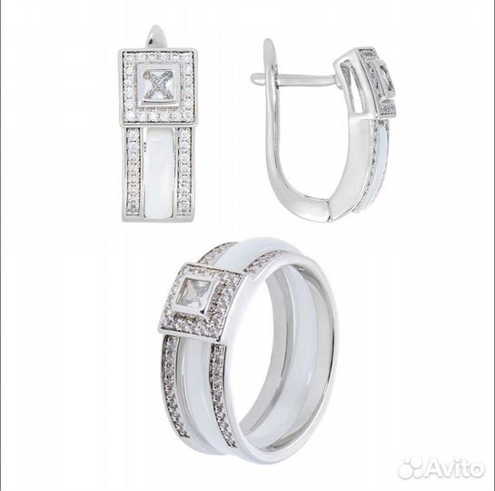Серьги + кольцо трансформер