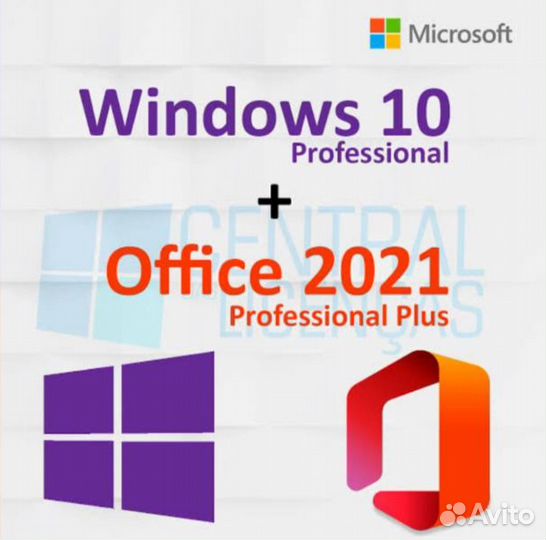 Windows 10 Pro + MS Office 2021 Pro Plus Ключ