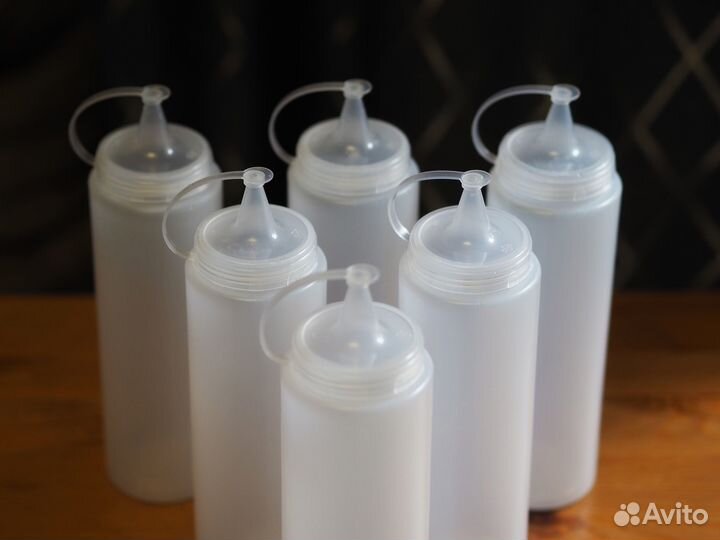 Соусник - бутылка из пищевого пластика 700 мл (6 ш