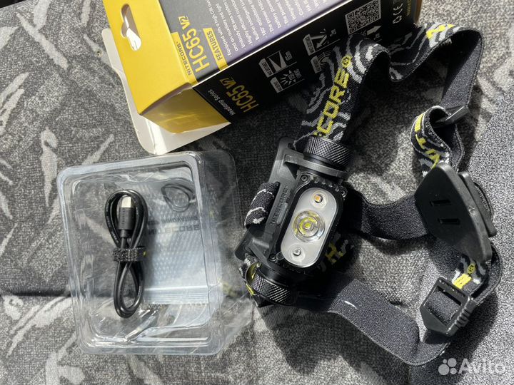 Nitecore HC65 V2 тактический налобный фонарь
