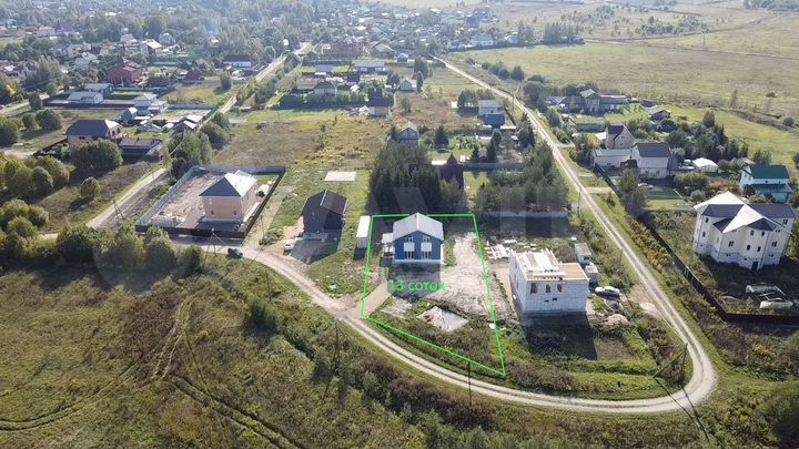 Коттедж 148 м² на участке 13 сот.