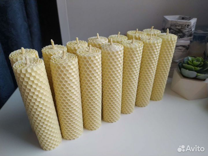 Свечи из цветной вощины. Интерьерные. Опт