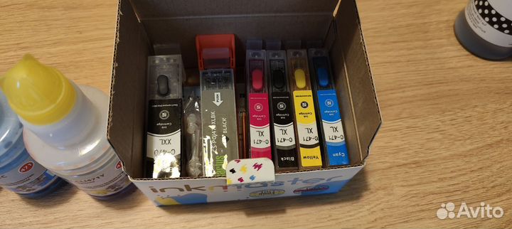 Перезаправляемые картриджа для canon pixma
