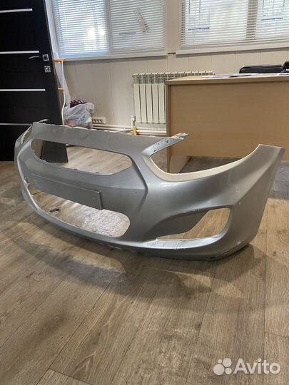 Бампер передний hyundai solaris 2013