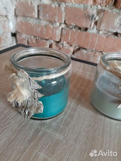 Набор свеча в стакане 3шт