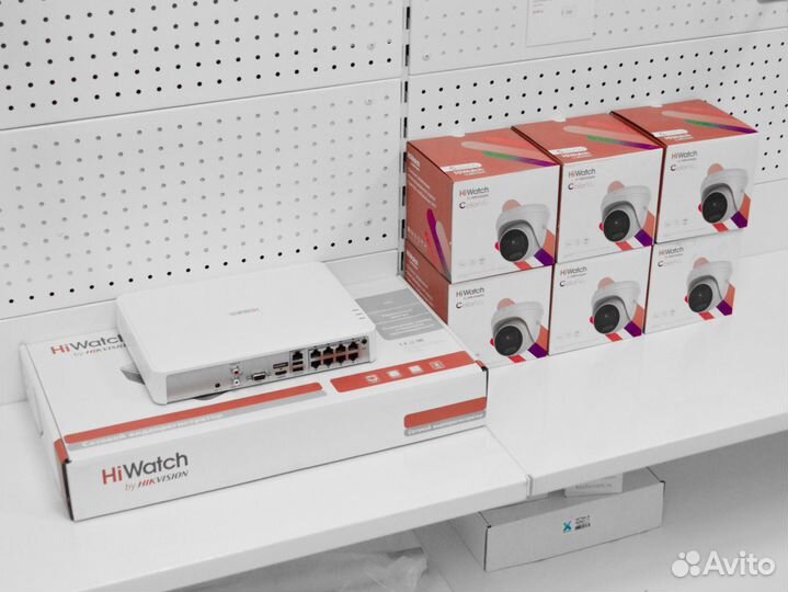 Купольное ip-видеонаблюдение HiWatch 4MP