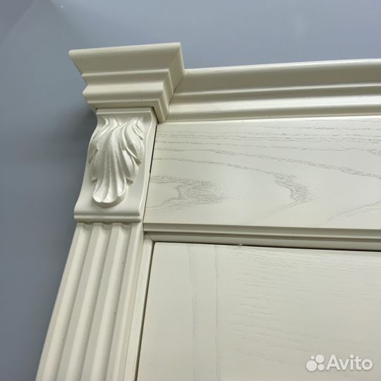 Дверь межкомнатная белая двойная