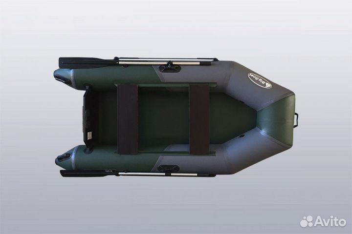 Лодка пвх Big Boat Т250 серо-зеленый