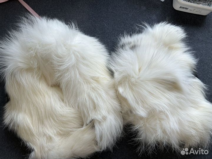 Мех натуральный обрезки 2 куска