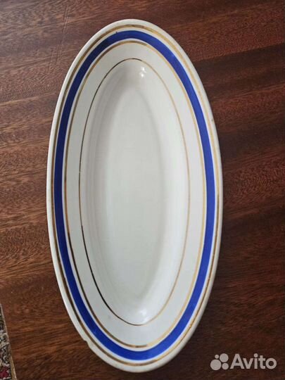 Блюдо селедочница фаянс Буди 57- 65 гг