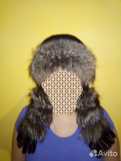 Продам норковую шапку с чернобуркой