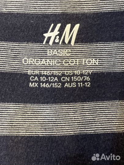 Футболки с длинным рукавом H&M, р. 140, 146-152
