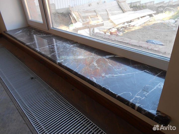Подоконник из мрамор и гранит натуральный