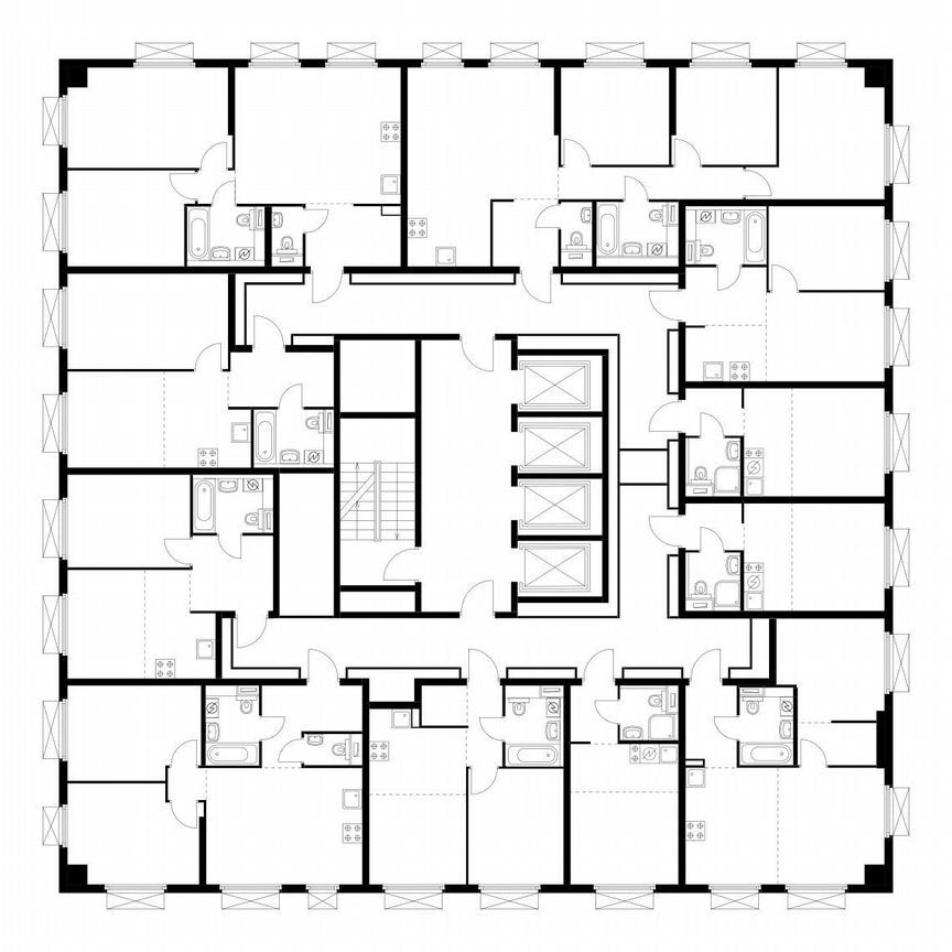 2-к. квартира, 53,6 м², 23/33 эт.
