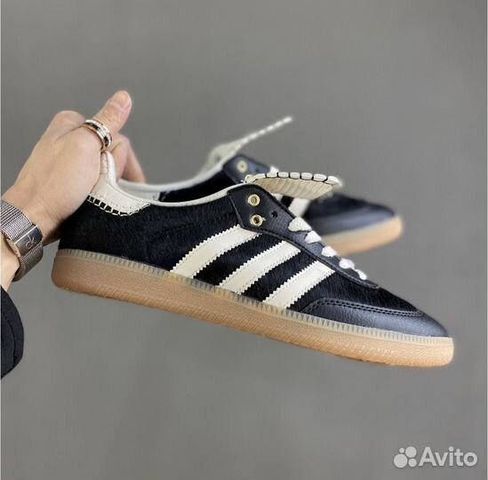 Кроссовки Adidas x Wales Bonner Samba 'Black Pony'