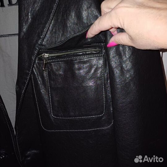 Кожаная куртка мужская 56 58раз