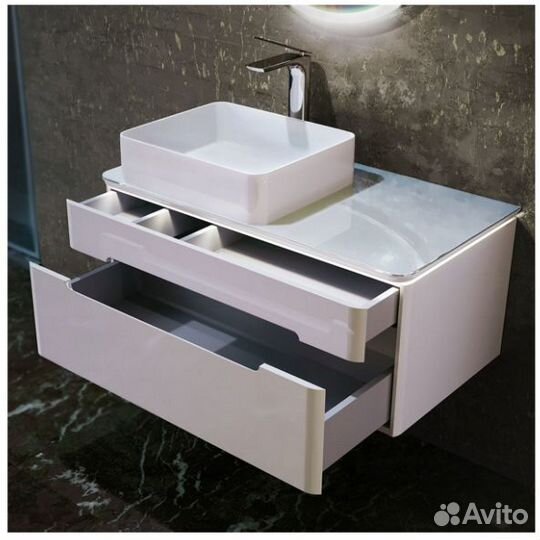 Тумба с раковиной Jorno Shine 90 подвесная