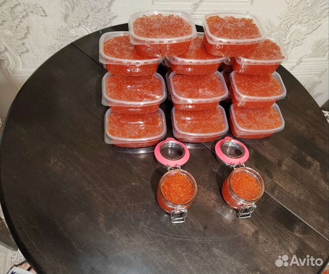 Красная икра кета